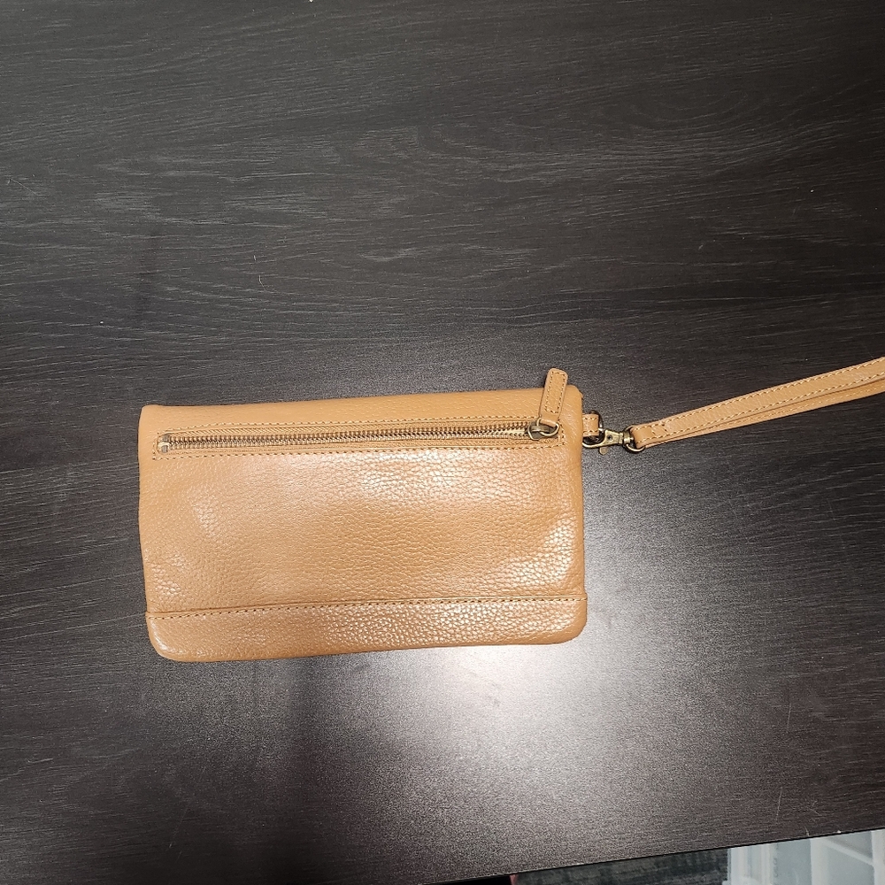 L.L. Bean Light Brown Leather Wristlet - Picture 6 of 10